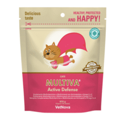 vitaminas para gatos multiva active defense cat happy chews