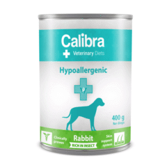 alimento húmedo para perros con alergias alimenticias Calibra Vet Diet Dog Hypoallergenic Conejo Insectos 6X400 g