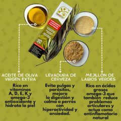 composición del aceite de oliva virgen extra para perros PROXPET