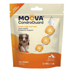 condroprotector para perros medianos y grandes en chuhes Moova CondroGuard DOG medium and large dog condroprotector perros 50 Chews