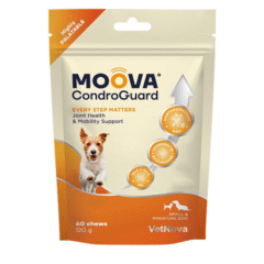 condroprotector para perros pequeños y miniatura en chuhes Moova CondroGuard DOG small and miniature dog condroprotector perros 60 Chews