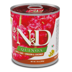 alimento húmedo nd quinoa dog lata skin coat VENADO 285 g