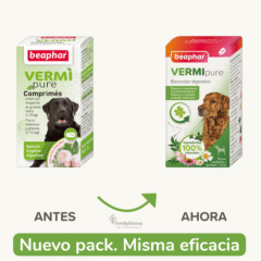 antiparasitario interno natural para perros med:grandes VERMIpure perros 50 comprimidos cambio formato