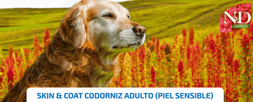 pienso para perros piel sensible nd quinoa skin coat codorniz