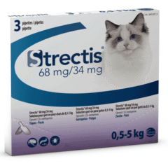 pipetas antiparasitarias gatos de 0,5-5kg strectics 3 pipetas