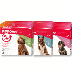 pipetas antiparasitarias para perros Fiprotec de Beaphar, 4 pipetas