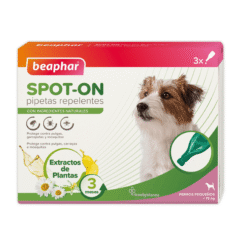 pipetas repelentes perros beaphar spot on 3x1 ml