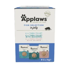 Comida húmeda en sobres gatos Applaws sobre gelatina PESCADO Gatos adultos Multipack 12x70 g