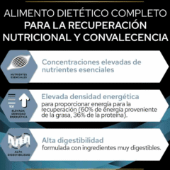 características alimento húmedo para perros gatos convalecientes purina proplan convalescence