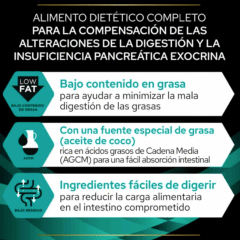 características comida húmeda para perros con problemas intestinales y páncreas Proplan Gastrointestinal EN mousse perros intestino y páncreas