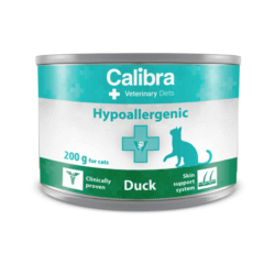 comida húmeda para gatos con intolerancia calibra vet diet hypoallergenic pato 200 g