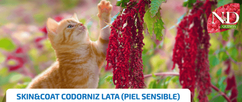 ND Quinoa Skin Coat CODORNIZ gatos