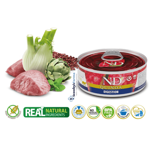 características ND Quinoa DIGESTIÓN lata gatos