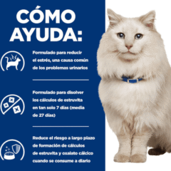 características comida para gatos Hill´s lata C:D Urinary Stress ESTOFADO atún y verduras para gatos