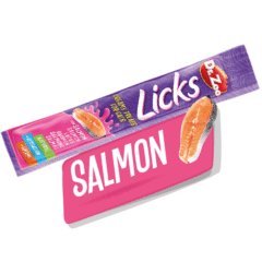 snacks para gatos Dr Zoo Licks crema salmón 15 g