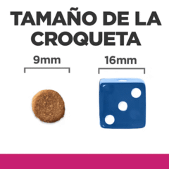tamaño croqueta Feline GASTROINTESTINAL Biome HILL´S gatos