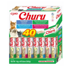 snacks crema Churu cat variedades ATÚN snacks crema para gatos 40x14 g