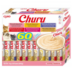 snacks crema Churu cat variedades ATÚN snacks crema para gatos 60x14 g