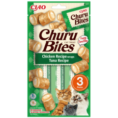 snacks para gatos Churu cat bites Atún bocaditos para gatos 3x10 g