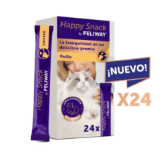 Snacks de pollo relajantes para gatos happy snack 24 unidades