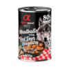 alimento húmedo perros Alpha Spirit Albóndigas CIERVO y ROMERO perros 400 g