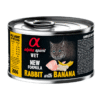 comida húmeda para gatos Alpha Spirit lata CONEJO gato 6x200 g