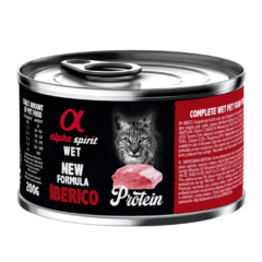 comida húmeda para gatos Alpha Spirit lata IBÉRICO gato 6x200 g