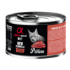 comida húmeda para gatos Alpha Spirit lata TERNERA gato 6x200 g