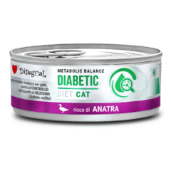 comida húmeda para gatos diabéticos disugual diabetic cat PATO 85 g