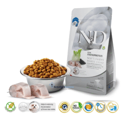 características pienso para cachorros pelo blanco y suave Nd White puppy mini LUBINA monoprotéico cachorros 1,5 kg