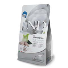 pienso para cachorros pelo blanco y suave Nd White puppy mini LUBINA monoprotéico cachorros 1,5 kg