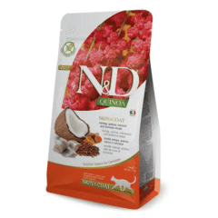 pienso para gatos con piel sensible por intolerancia alimentarias nd quinoa cat arenque skin coat farmina