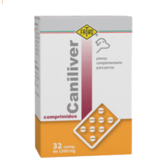 protector hepático para perros caniliver 32 comprimidos