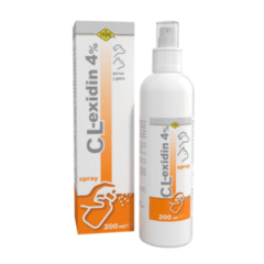 spray antifúngico y antibacteriano perros gatos CL-Exidin 4 % clorhexidina 200 ml