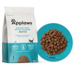 comida seca natural para gatos adultos esterilizados Applaws cat ocean fish y salmón