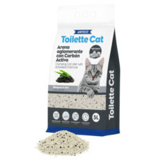 nayeco Arena aglomerante Bentonita Carbón Toilette Cat