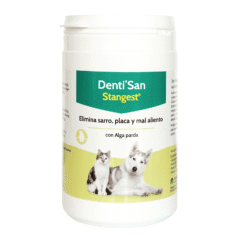 Para eliminar el sarro, la placa y el mal aliento en perros y gatos Dentisan 180 g