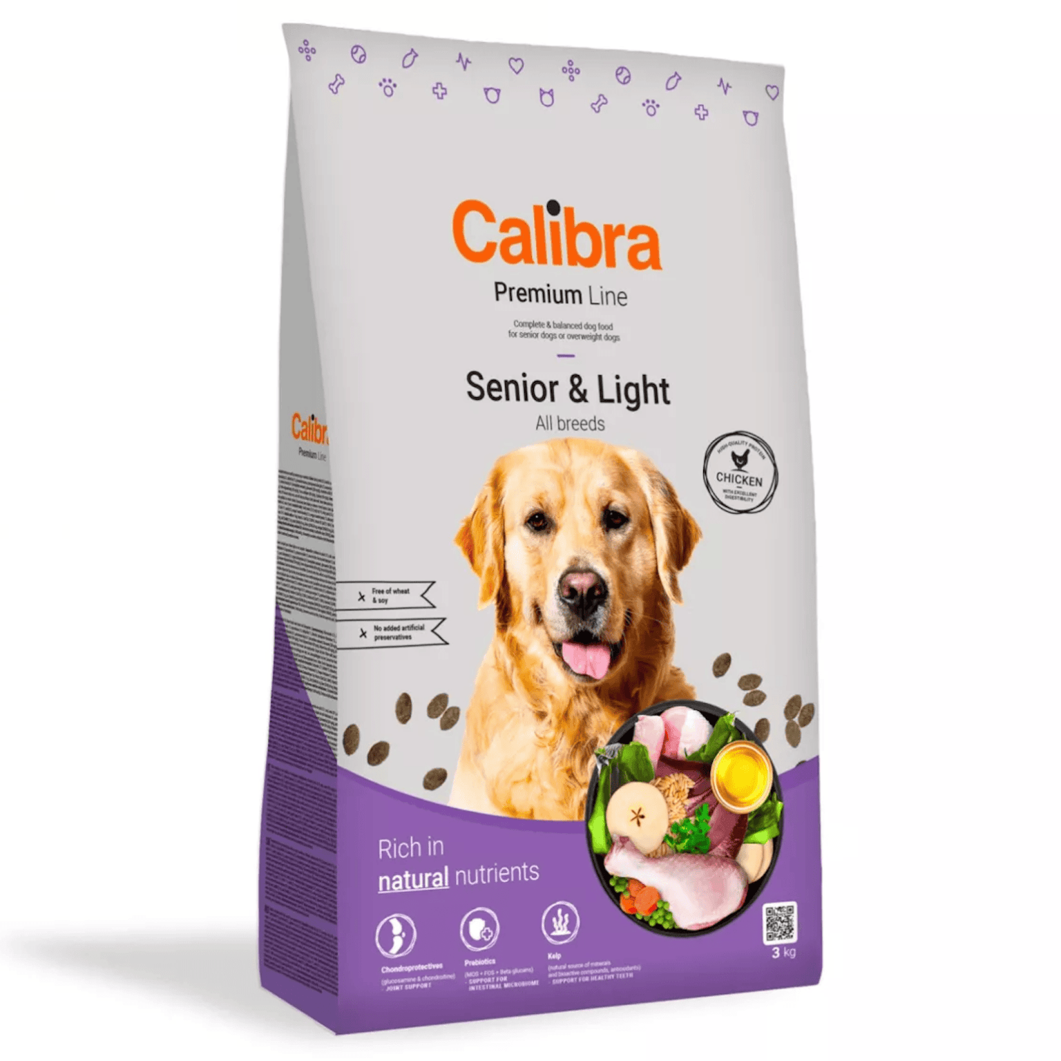 pienso para perros senior Calibra Senior Light Premium Line dog pollo perros 3 kg