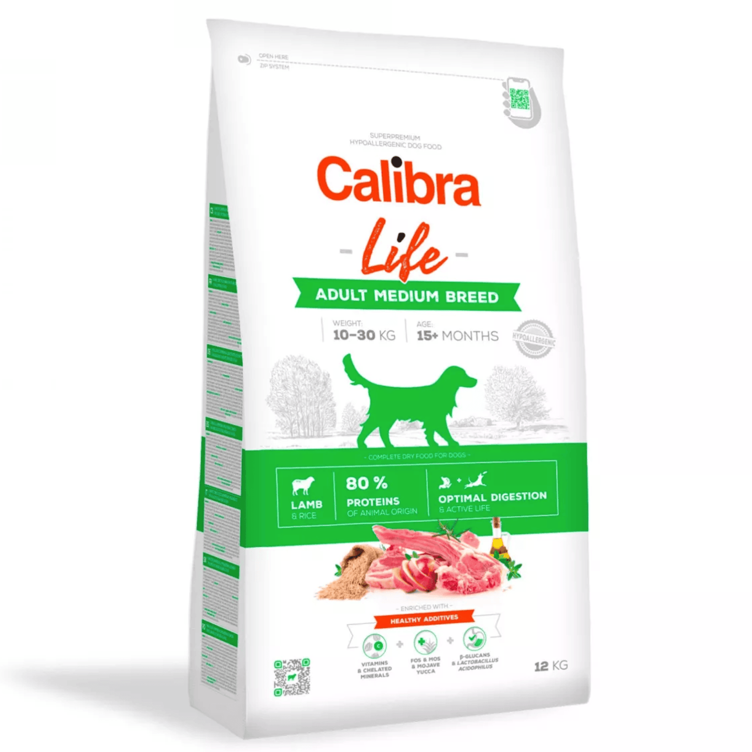 pienso perro adulto de 10 a 30 kg Calibra Dog Life CORDERO perro adulto raza mediana