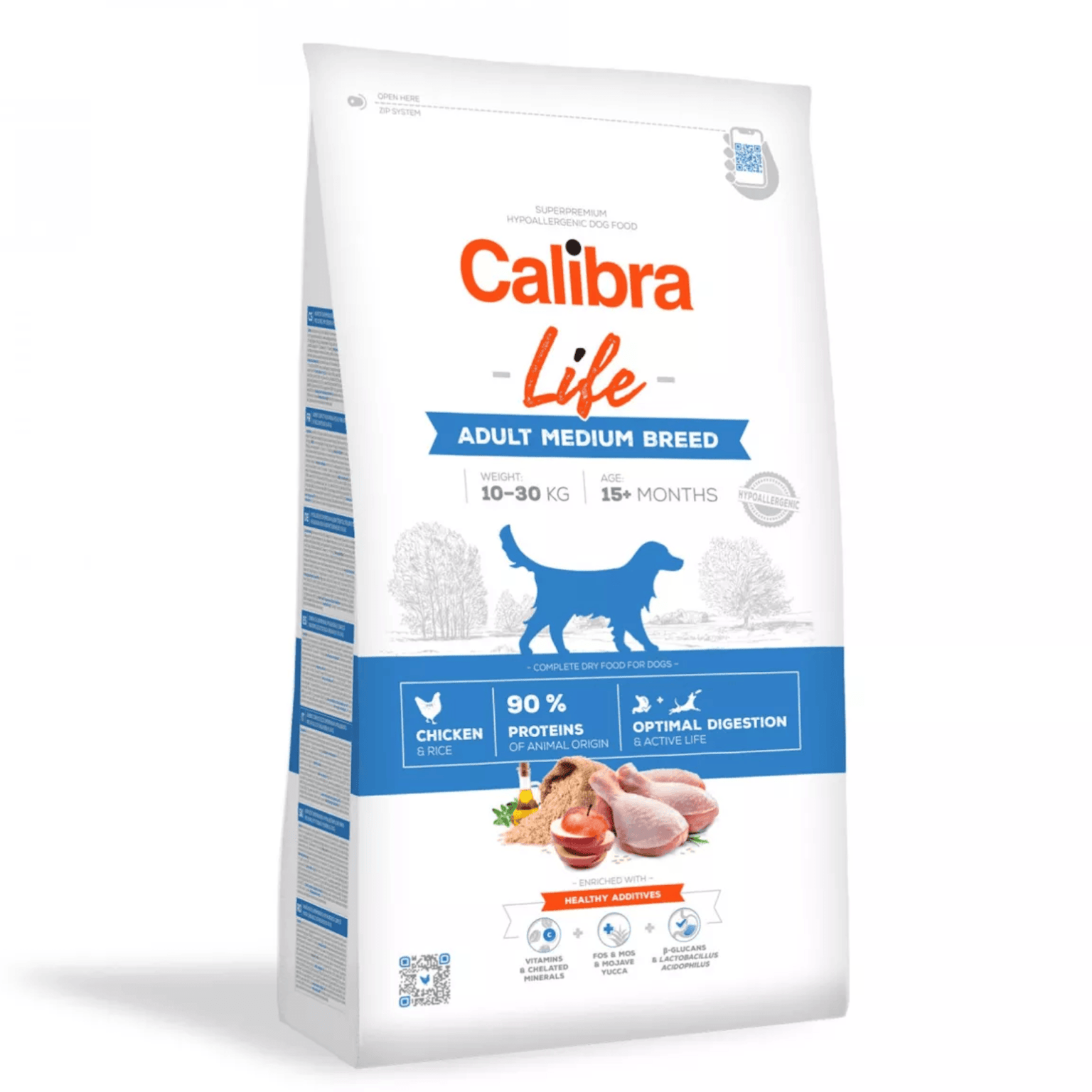 pienso perro adulto de 10 a 30 kg Calibra Dog Life POLLO perro adulto raza mediana