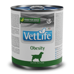 comida húmeda problemas sobrepeso en perros farmina vetlife obesity perros 300 g
