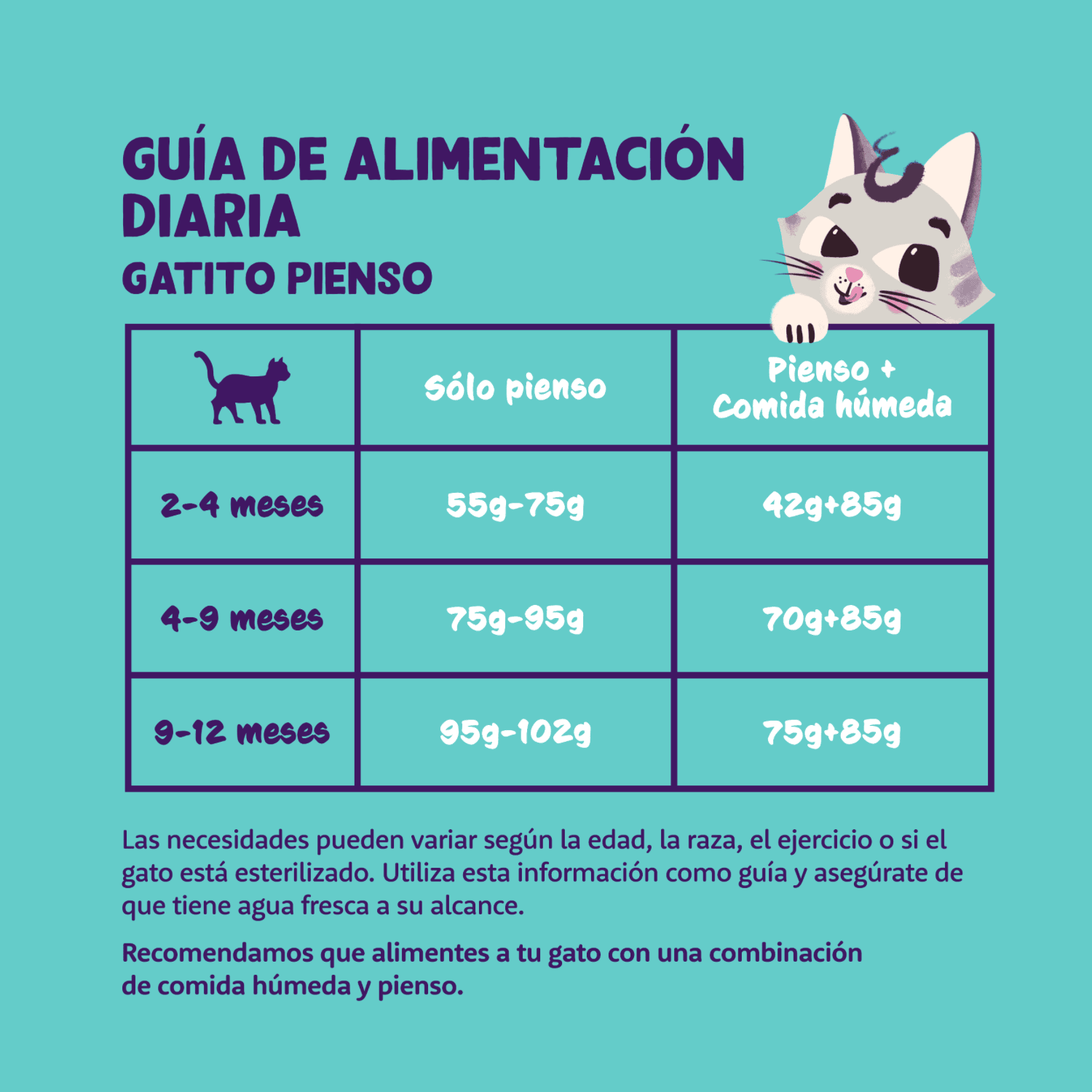 dosis diaria recomendada Edgard Cooper Pato Pollo kitten