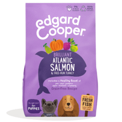 pienso para cachorros Edgard Cooper Salmón Pavo puppy sin cereales pienso cachorros