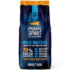alimento alpha spirit Primal Wild Waters 70% perros 12 kg