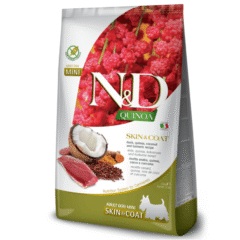 pienso para perros con pieles sensibles farmina nd quinoa dog mini skin coat PATO perros adultos mini
