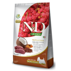 pienso para perros con pieles sensibles farmina nd quinoa dog mini skin coat VENADO perros adultos mini
