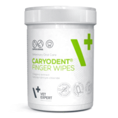 dedales para limpieza de dientes y encías perros y gatos Caryodent Finger Wipes toallitas para los dedos perros gatos 50 u