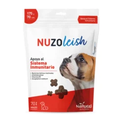 Nuzoleish postbioticos snacks perros antes inmunoleish