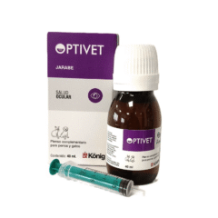 jarabe para salud del ojo de perros y gatos OPTIVET Jarabe salud visual perros gatos 40 ml