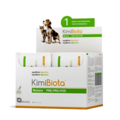 probióticos, prebióticos, posbióticos perros y gatos KimiBiota 360 comprimidos